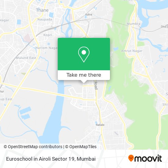 Euroschool in Airoli Sector 19 map