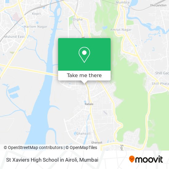 St Xaviers High School in Airoli map