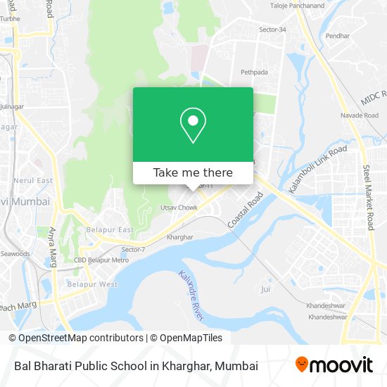 Bal Bharati Public School in Kharghar map