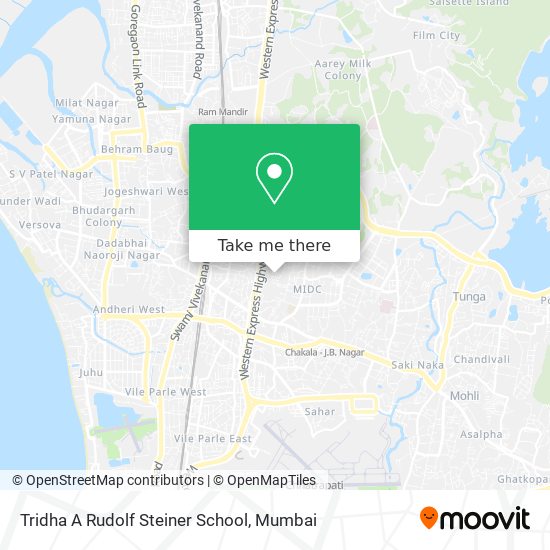 Tridha A Rudolf Steiner School map