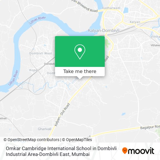 Omkar Cambridge International School in Dombivli Industrial Area-Dombivli East map