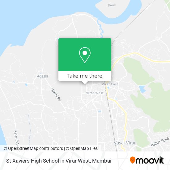 St Xaviers High School in Virar West map