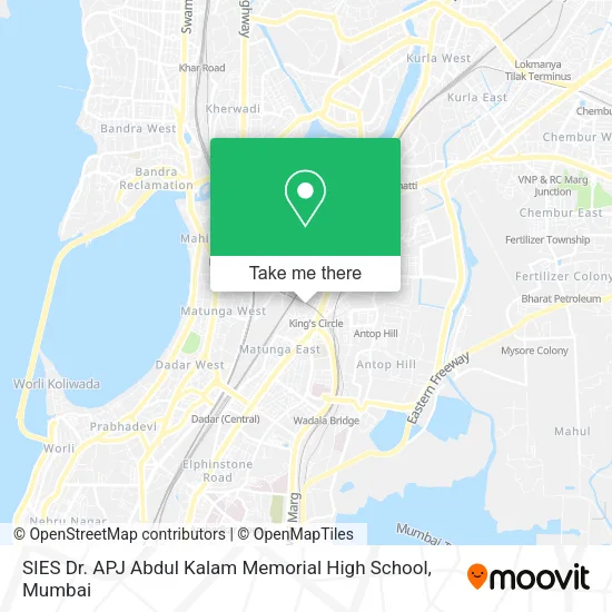 SIES Dr. APJ Abdul Kalam Memorial High School map
