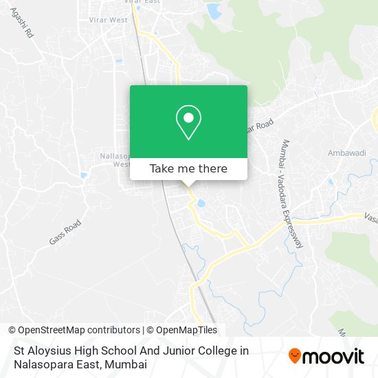 St Aloysius High School And Junior College in Nalasopara East map
