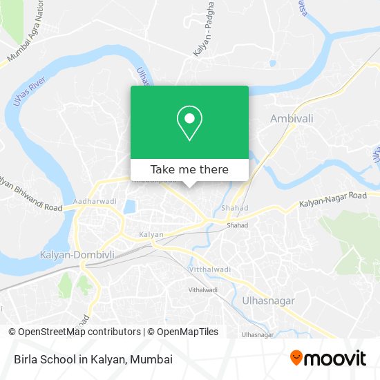 Birla School in Kalyan map