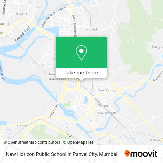 New Horizon Public School in Panvel City map