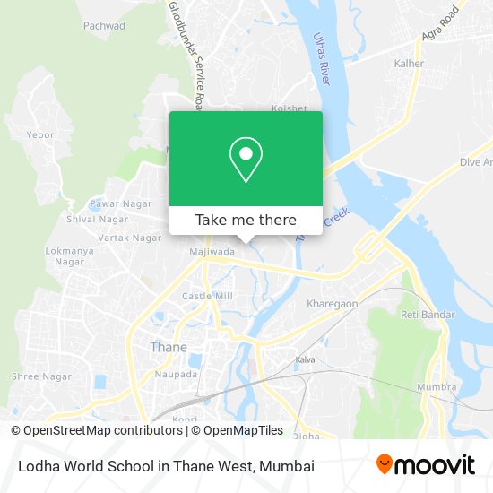 Lodha World School in Thane West map