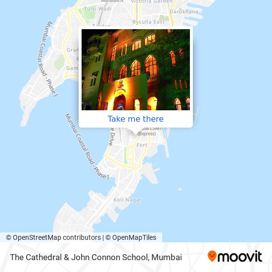 The Cathedral & John Connon School map