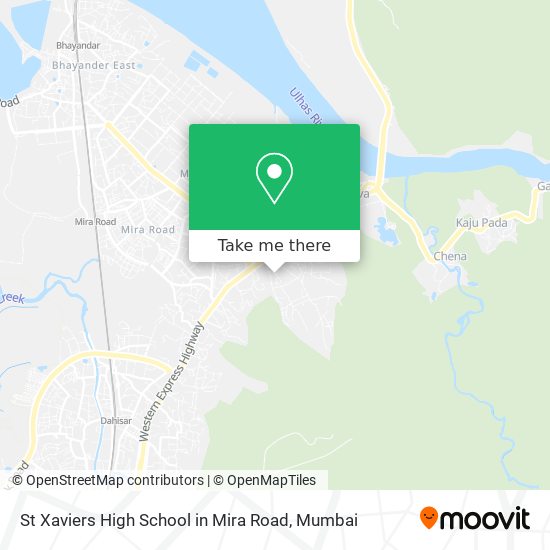 St Xaviers High School in Mira Road map