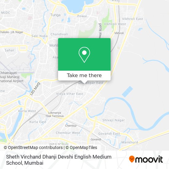 Sheth Virchand Dhanji Devshi English Medium School map