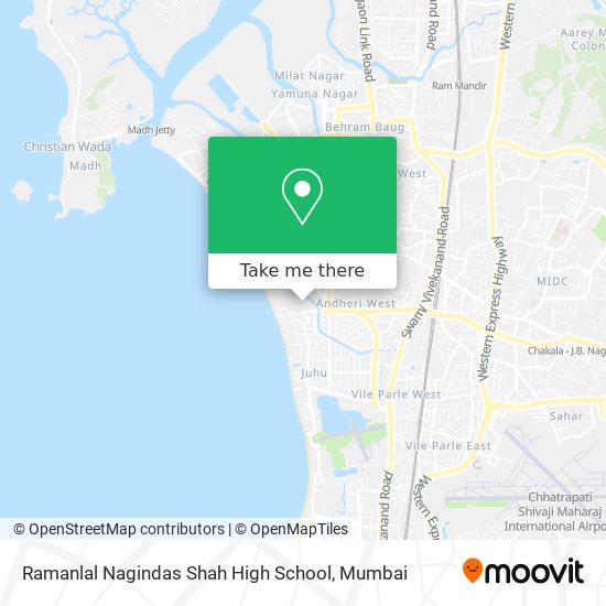 Ramanlal Nagindas Shah High School map