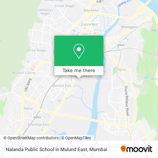 Nalanda Public School in Mulund East map