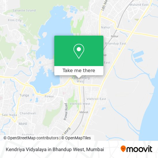 Kendriya Vidyalaya in Bhandup West map