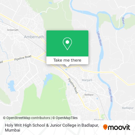Holy Writ High School & Junior College in Badlapur map