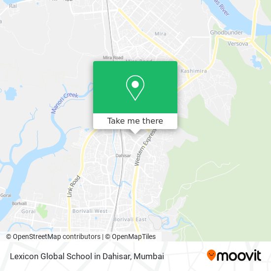 Lexicon Global School in Dahisar map