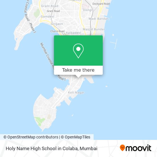 Holy Name High School in Colaba map