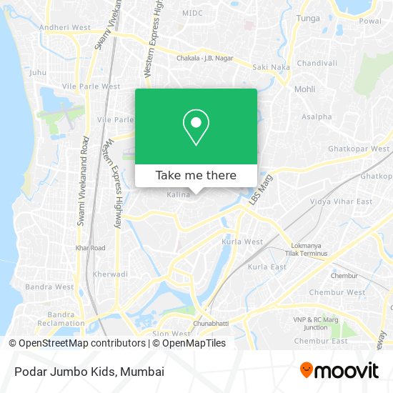 Podar Jumbo Kids map