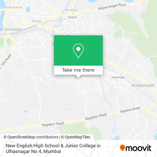 New English High School & Junior College in Ulhasnagar No 4 map