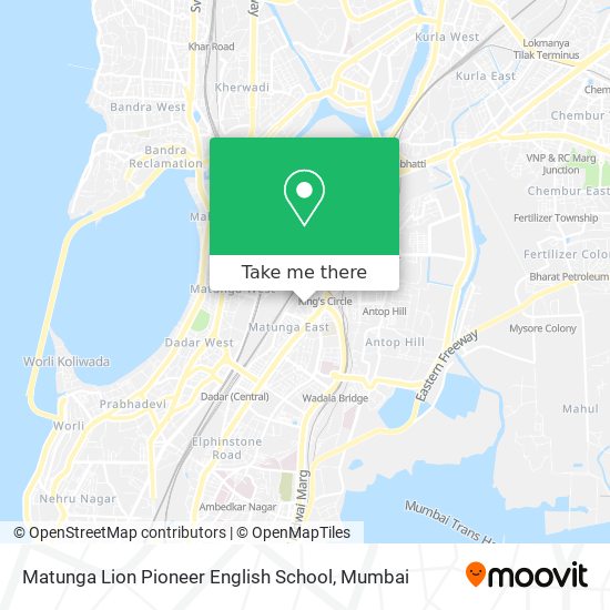 Matunga Lion Pioneer English School map