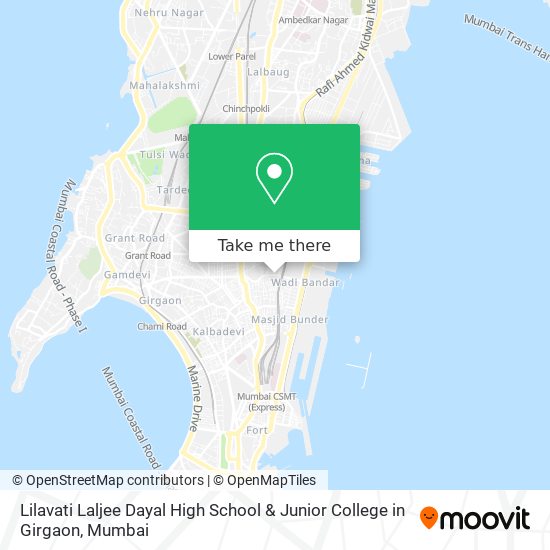 Lilavati Laljee Dayal High School & Junior College in Girgaon map
