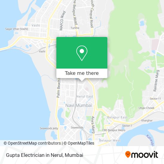 Gupta Electrician in Nerul map