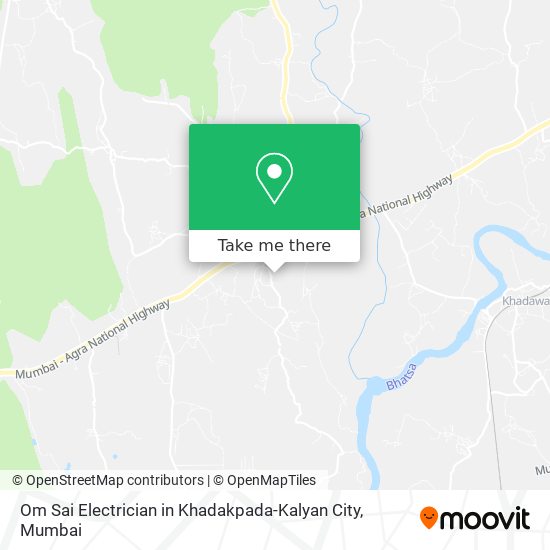 Om Sai Electrician in Khadakpada-Kalyan City map