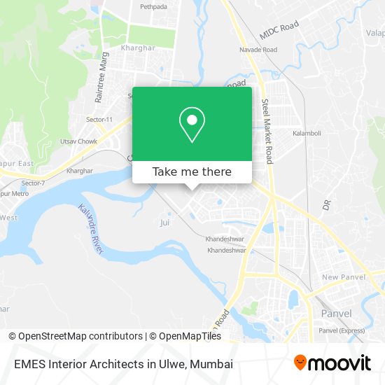 EMES Interior Architects in Ulwe map