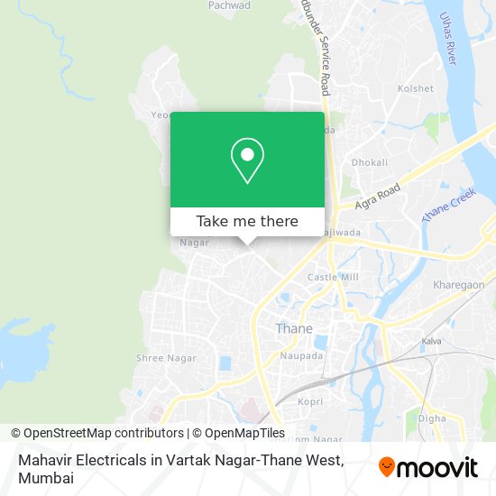 Mahavir Electricals in Vartak Nagar-Thane West map