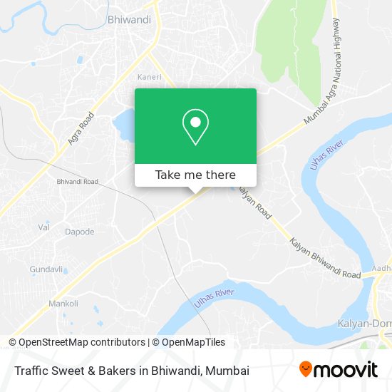 Traffic Sweet & Bakers in Bhiwandi map