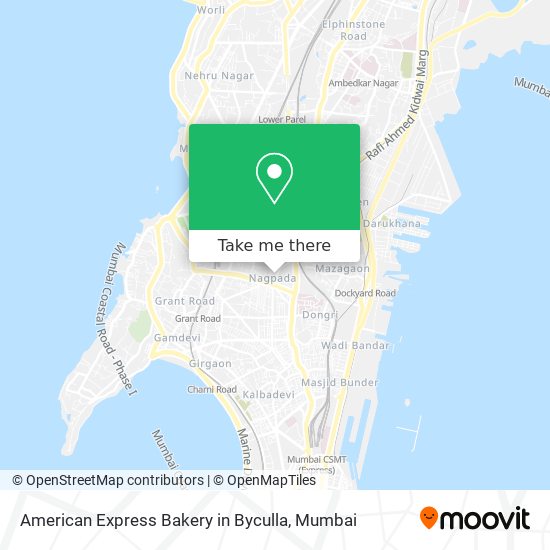 American Express Bakery in Byculla map