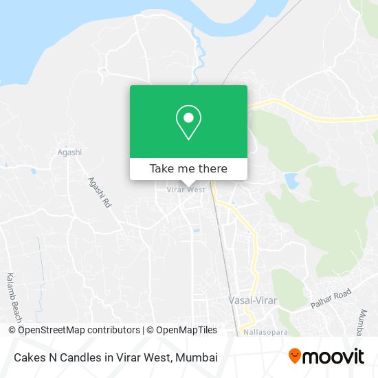 Cakes N Candles in Virar West map