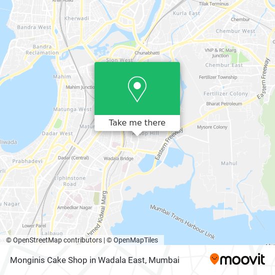 Monginis Cake Shop in Wadala East map