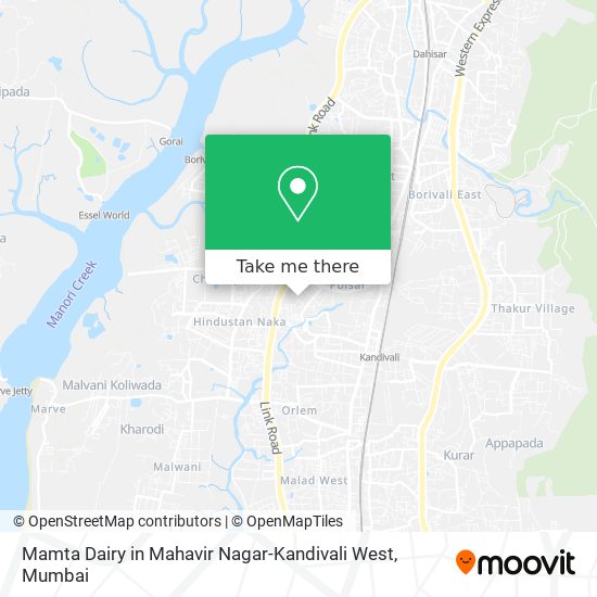 Mamta Dairy in Mahavir Nagar-Kandivali West map