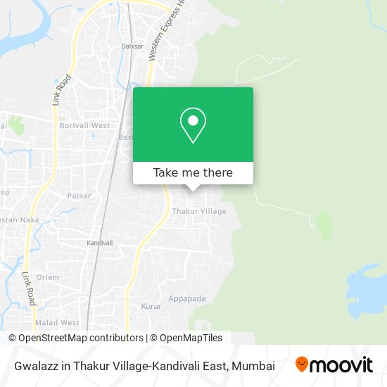 Gwalazz in Thakur Village-Kandivali East map