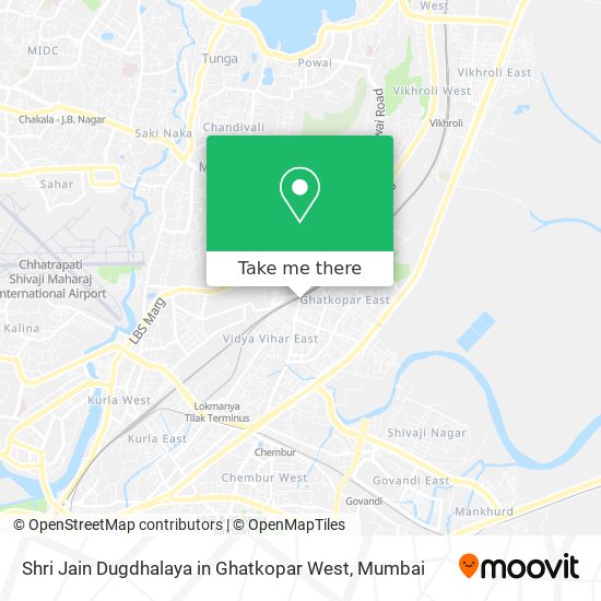 Shri Jain Dugdhalaya in Ghatkopar West map