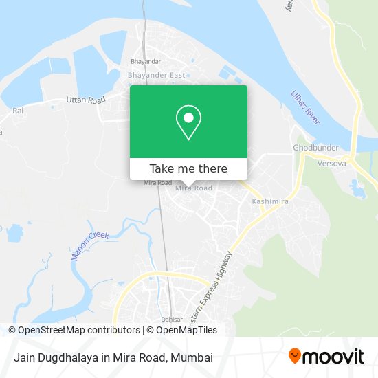 Jain Dugdhalaya in Mira Road map