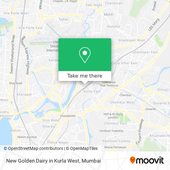 New Golden Dairy in Kurla West map