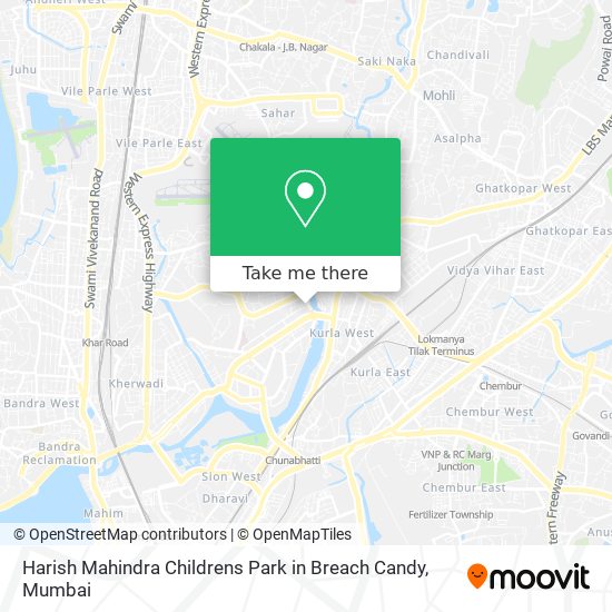 Harish Mahindra Childrens Park in Breach Candy map