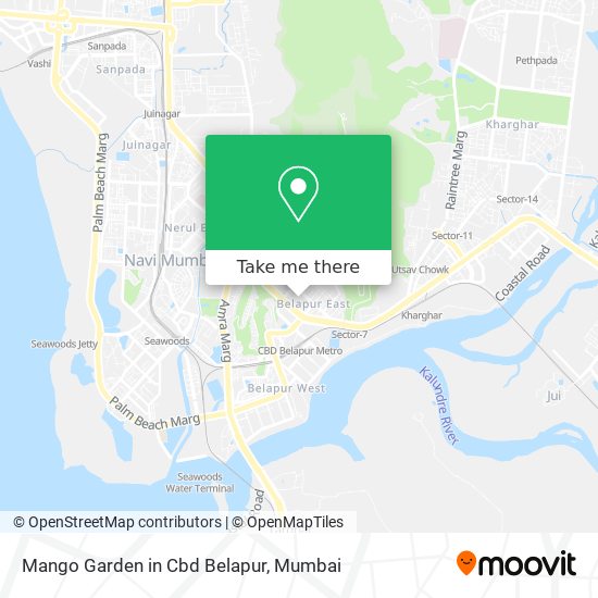 Mango Garden in Cbd Belapur map