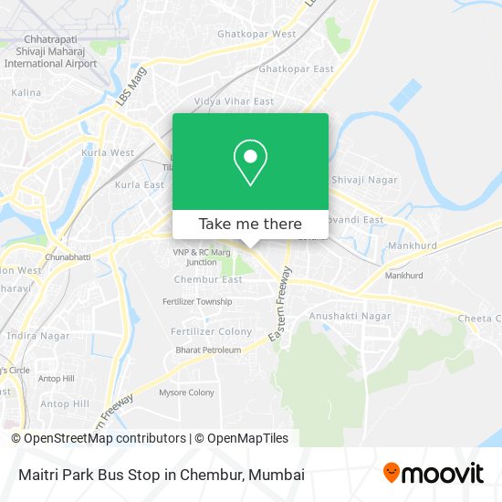 Maitri Park Bus Stop in Chembur map