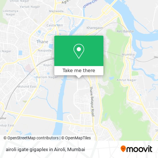 airoli igate gigaplex in Airoli map