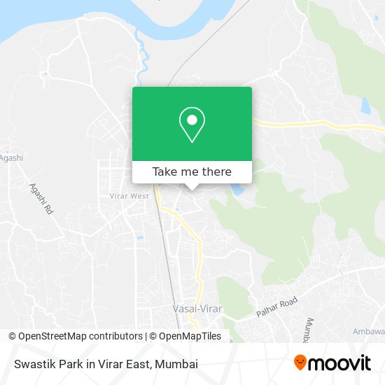 Swastik Park in Virar East map
