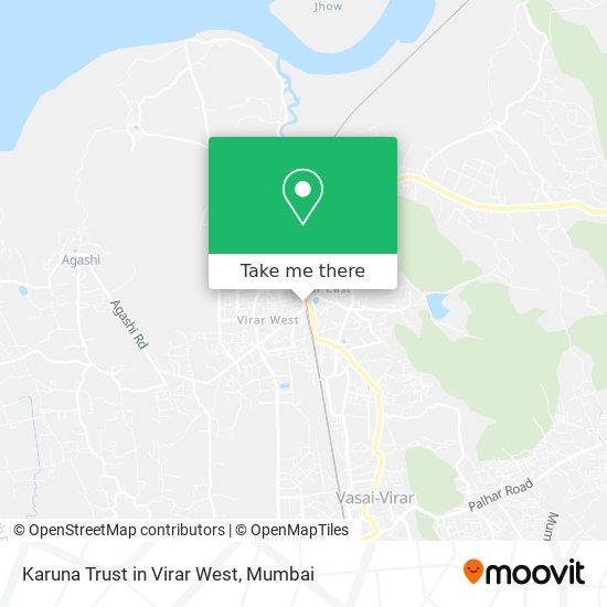 Karuna Trust in Virar West map