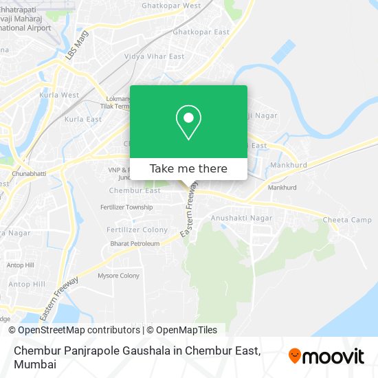 Chembur Panjrapole Gaushala in Chembur East map