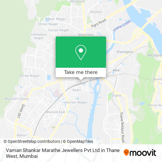 Vaman Shankar Marathe Jewellers Pvt Ltd in Thane West map