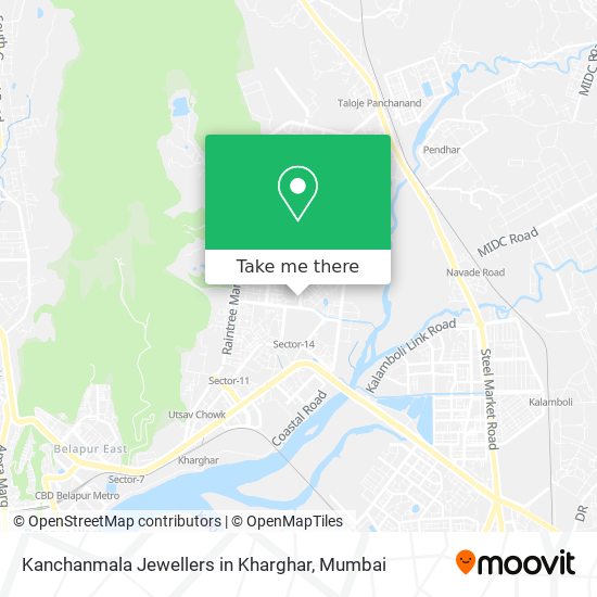 Kanchanmala Jewellers in Kharghar map