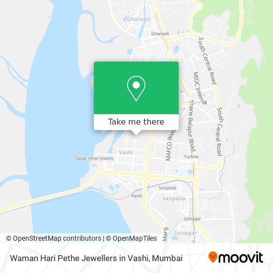 Waman Hari Pethe Jewellers in Vashi map