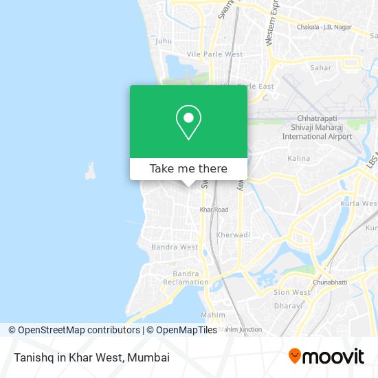 Tanishq in Khar West map