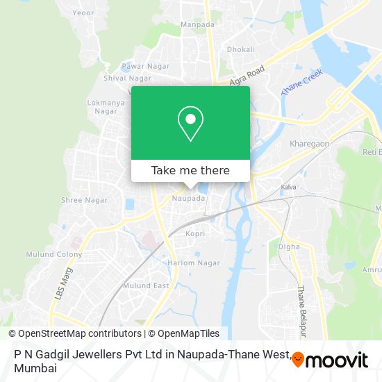 P N Gadgil Jewellers Pvt Ltd in Naupada-Thane West map