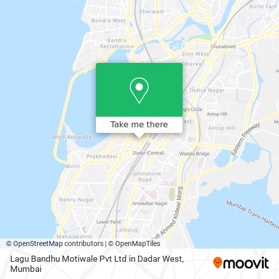 Lagu Bandhu Motiwale Pvt Ltd in Dadar West map